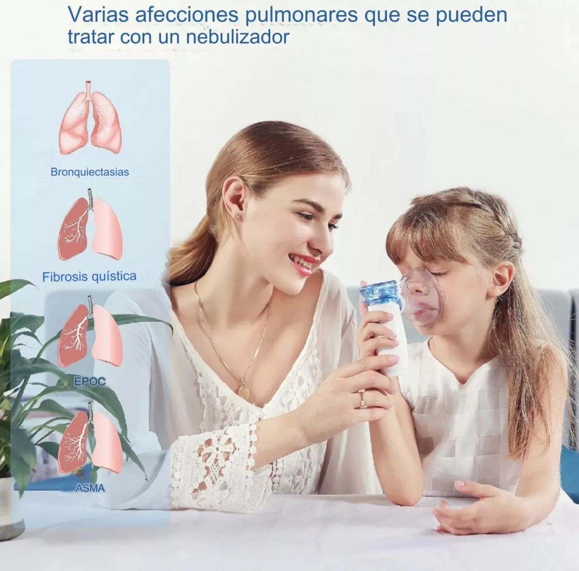 Nebulizador portátil inhalador