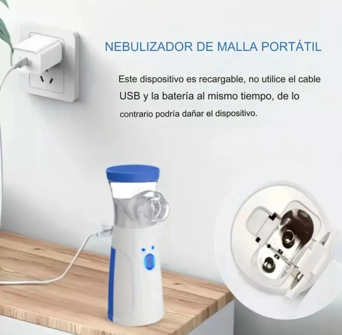 Nebulizador portátil inhalador